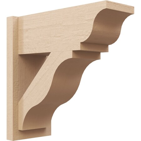 Ekena Millwork 7 1/2-in W x 18-in D x 18-in H Funston Trad Rough Cedar Woodgrain TimberThane Outlooker, Primed Tan OUTUR075X18X18FST04RCPR